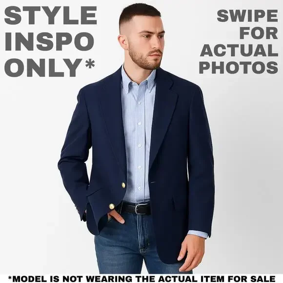 Larry Rubin Med/Large Premium Classic Black Blazer [0149] - Picture 2 of 11